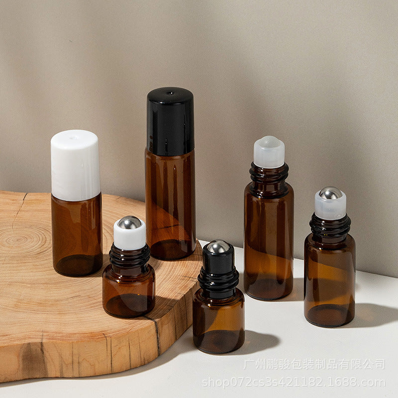1ml rolling bead bottle 2ML walking bead bottle 3ml brown oil bottle 5ml glass sub-bottled travel small sample bottle in stock - image 2