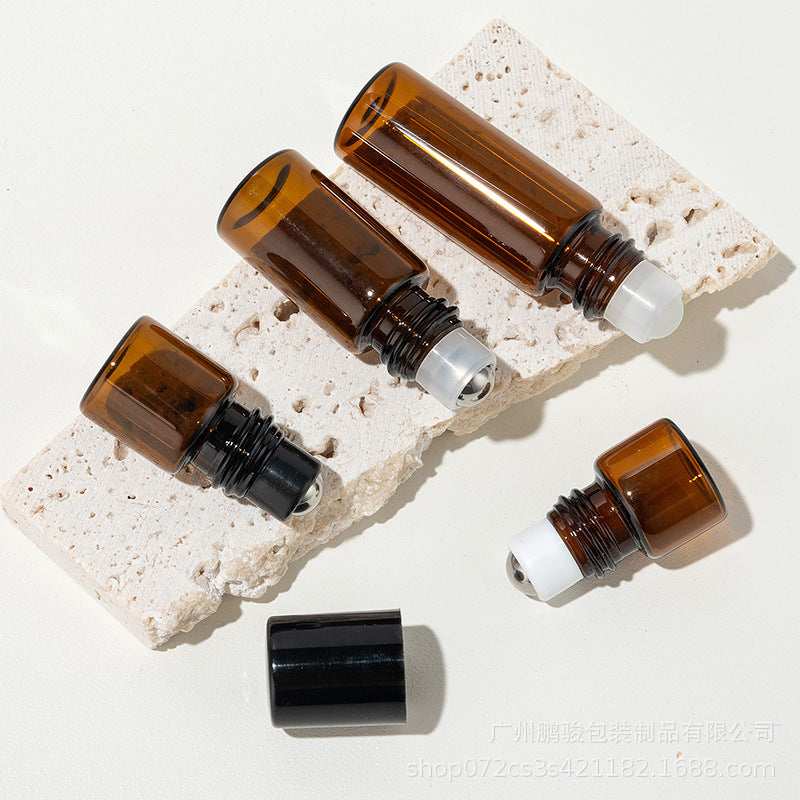 1ml rolling bead bottle 2ML walking bead bottle 3ml brown oil bottle 5ml glass sub-bottled travel small sample bottle in stock - image 3