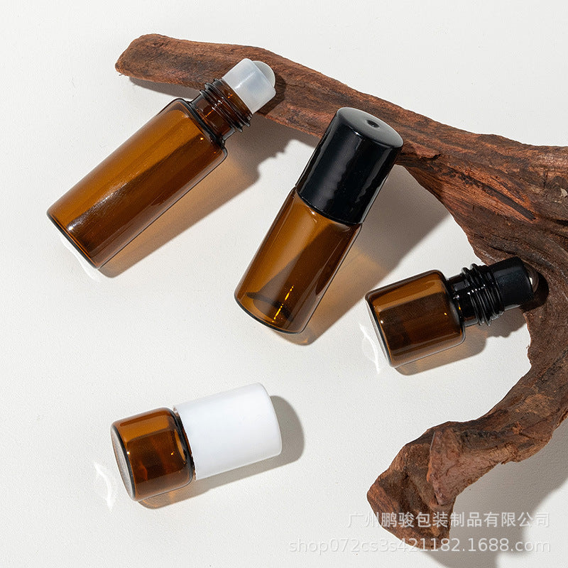 1ml rolling bead bottle 2ML walking bead bottle 3ml brown oil bottle 5ml glass sub-bottled travel small sample bottle in stock - image 4