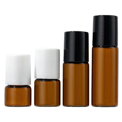 1ml rolling bead bottle 2ML walking bead bottle 3ml brown oil bottle 5ml glass sub-bottled travel small sample bottle in stock - image 5
