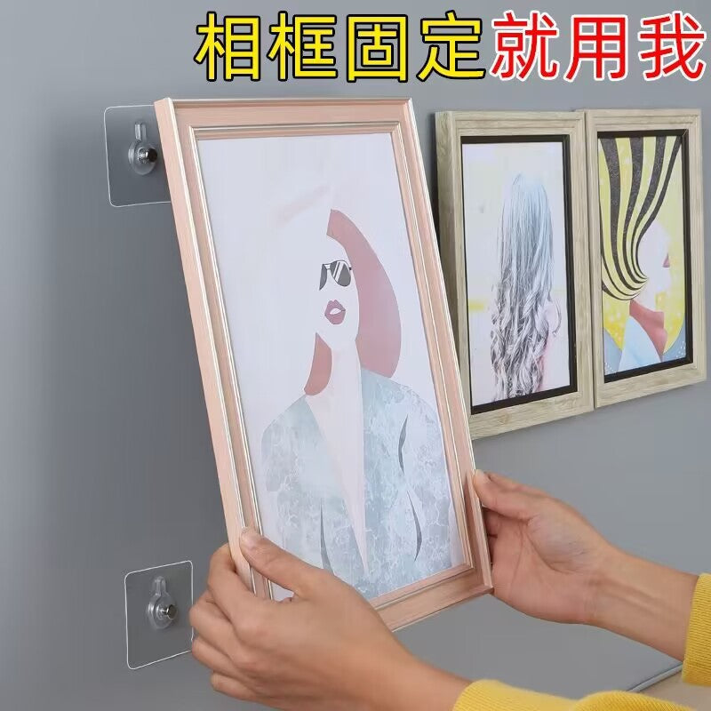 Non-marking Nail Punch-free Screw Sticking Strong Adhesive Nail-free Hook Wall Nail Photo Frame Photo Wall Tile Wall Hook - image 2