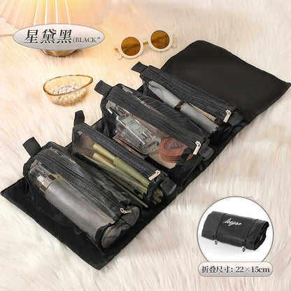 Detachable Four-in-One Cosmetic Bag Multifunctional Lightweight Travel Women Foldable Travel Cosmetic Storage Wash Bag - image 3
