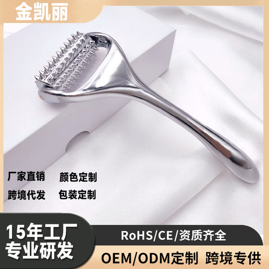 Microneedle Roller Massage Instrument Metal Household Face Cream Digging Import Face Needle Roller Face Beauty Skin Care Tool - image 1