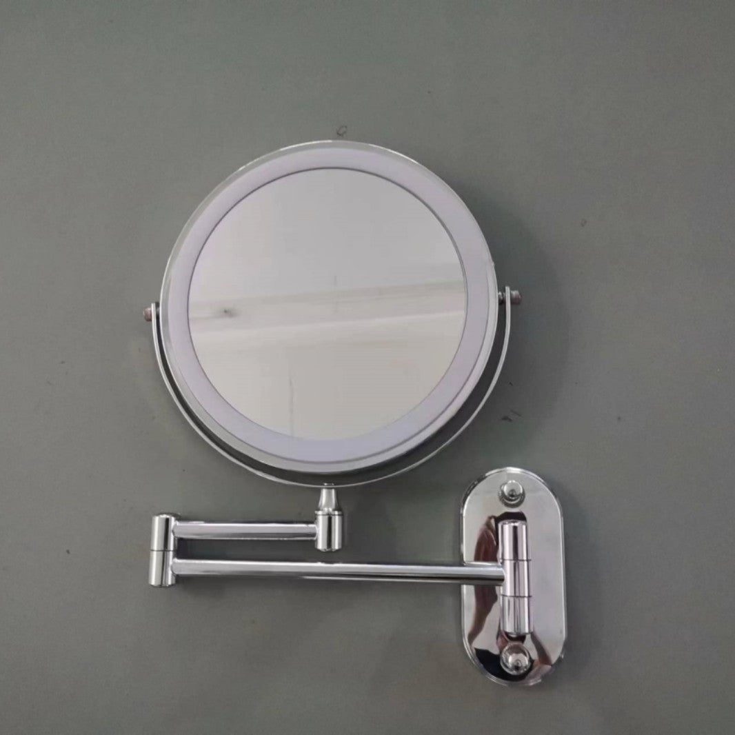 LED makeup mirror bathroom mirror wall with light hotel with folding punch-free - image 1