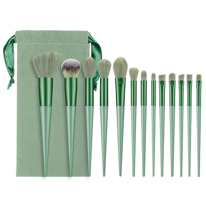 13-Piece Makeup Brush Set, Portable Loose Powder Blush Brush, Eye Shadow and Lip Brush, Complete Set of Storage Beauty Tools for Setting Makeup - image 4