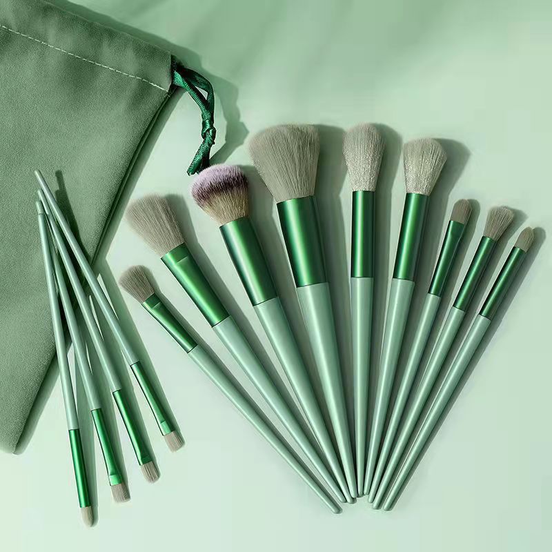 Upgraded 13 Sijiqing makeup brush set full set of soft hair Cangzhou loose powder eye shadow brush beauty makeup tools - image 2