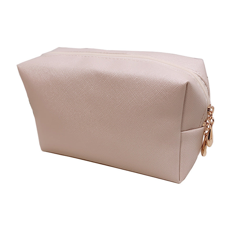 Cross-border Explosive Hand-held Cosmetic Bag Solid Color Octagonal Bag Women's Portable Wash Bag Large Capacity High-value Storage Bag - image 5