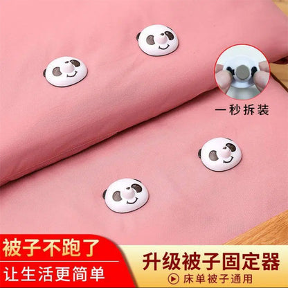 Four Corners of bed sheet to prevent duvet cover from running around fixed button nail male quilt cover anti-running fixed clip holder - image 5