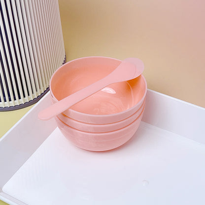 diy mask bowl plastic PP bowl wholesale adjustment mask bowl PP material beauty bowl spa tool suit mixing stick - image 4