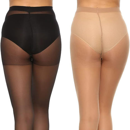 Silk stockings women's summer ultra-thin anti-snagging flesh-colored light leg artifact thin skin beauty sunscreen sexy pineapple pantyhose - image 4