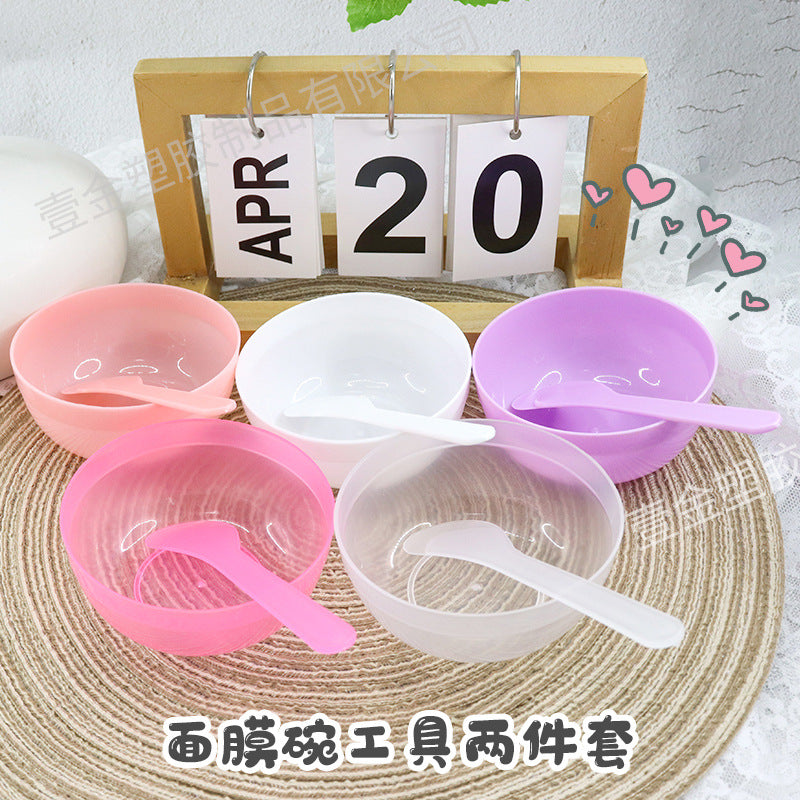 Beauty Mask Bowl Set 2-Piece Set, Mask Mixing Bowl for Beauty Salons, Mask Stick, Makeup Bowl for Applying Masks, DIY Spa - image 1
