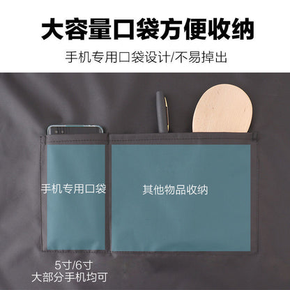 Apron household kitchen waterproof oil-proof work clothes restaurant nail salon special printed logo dining apron - image 2