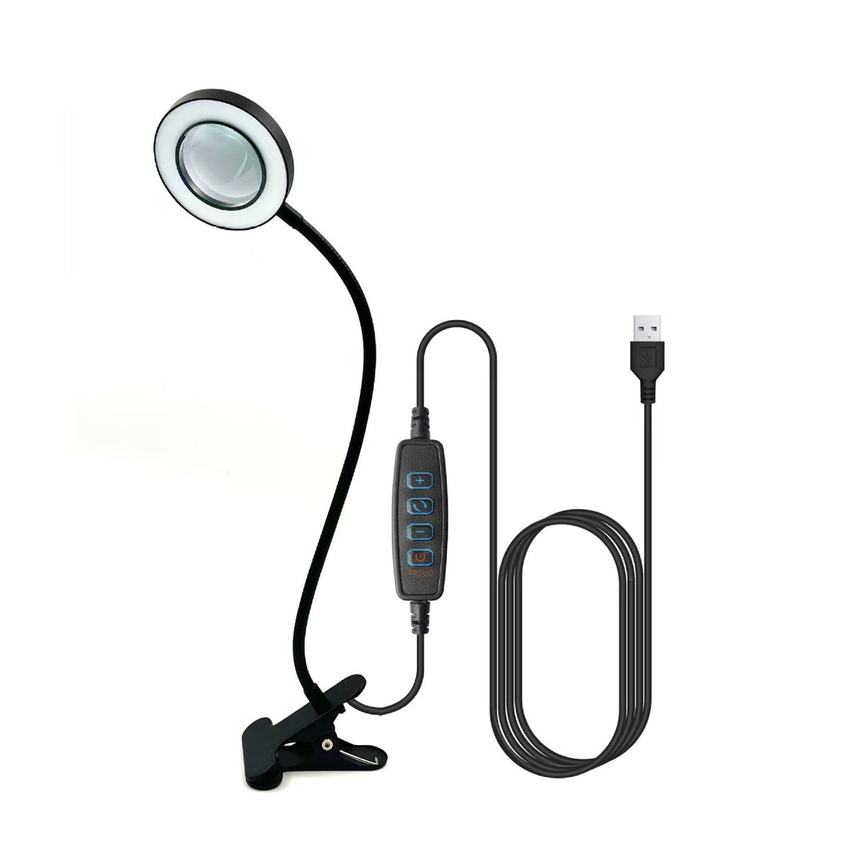Led Magnifying Glass Desk Lamp for Eye Protection, Repair, Beauty, Nail Art, Tattooing, Dormitory, Study, Student Reading, Learning, Clip-On Lamp - image 5