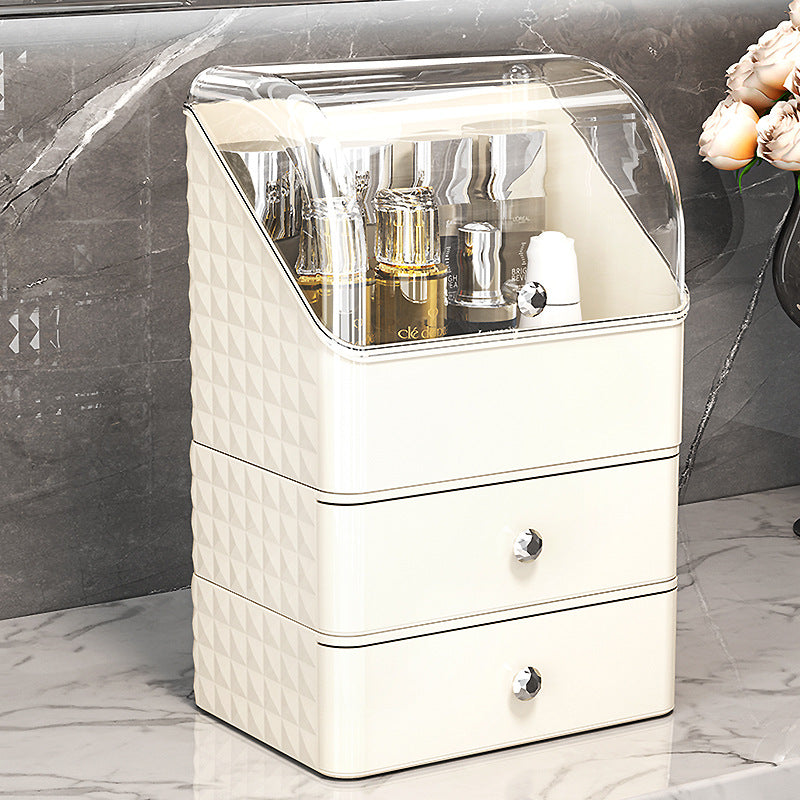 Cosmetic Storage Box, Home Desktop Skin Care Product Storage, Makeup Box, Dust-Proof Dressing Table, Washbasin Storage Rack - image 3
