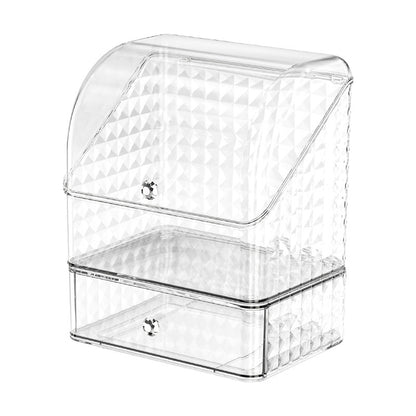 Cosmetic Storage Box, Home Desktop Skin Care Product Storage, Makeup Box, Dust-Proof Dressing Table, Washbasin Storage Rack - image 5