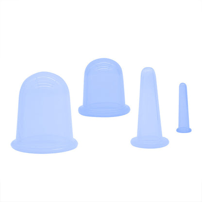 Silicone cupping vacuum moisture absorption cupping device facial beauty suit health care massage Cup - image 1