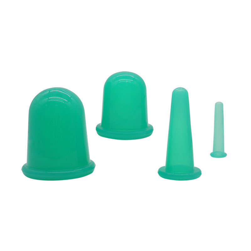 Silicone cupping vacuum moisture absorption cupping device facial beauty suit health care massage Cup - image 2