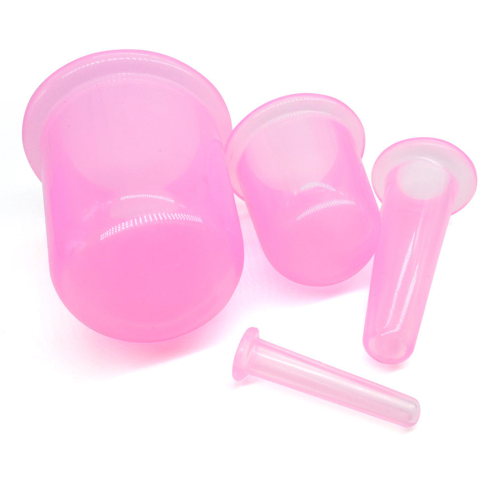 Silicone cupping vacuum moisture absorption cupping device facial beauty suit health care massage Cup - image 4