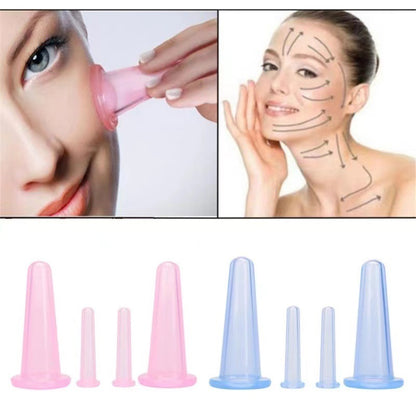 Face Transparent Cupping Appliance Home Beauty Salon Vacuum Facial Massage Cup Mini Color Silicone Cupping Appliance - image 3