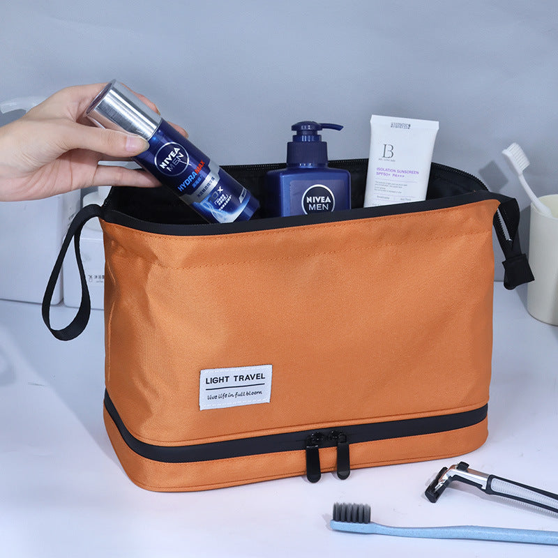 Wet and Dry separation men's wash bag travel portable cosmetic storage bag high-looking cosmetic bag - image 2