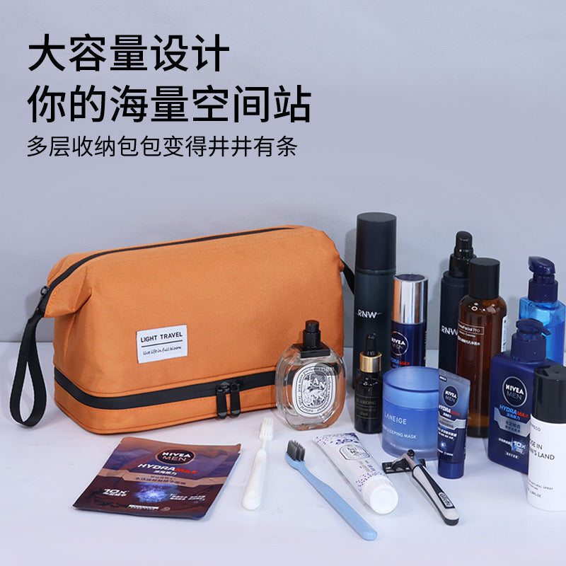 Wet and Dry separation men's wash bag travel portable cosmetic storage bag high-looking cosmetic bag - image 4