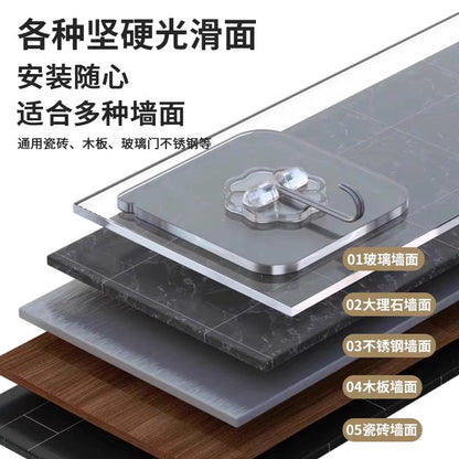 Transparent Hooks, No Punching, Sticky Hooks, Strong Adhesive Stickers, Traceless Nail Hooks, Dormitory Bathroom Kitchen Stainless Steel Hooks - image 4