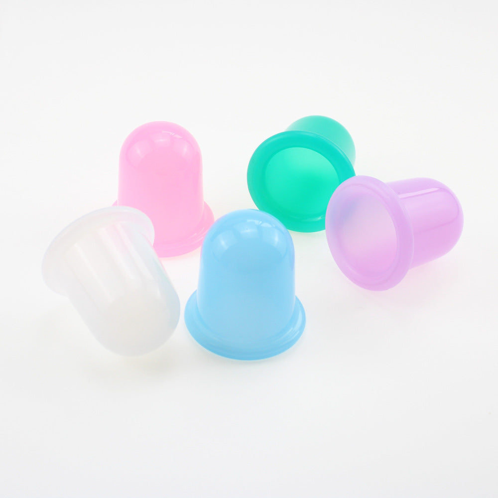 Vacuum Silicone Cupping Appliance Food Grade Hygroscopic Cupping Appliance Face Beauty Home Health Care suit Massage Cup - image 3