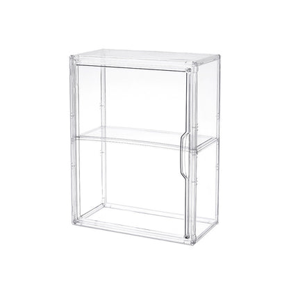 Cross-Border Hot-Selling Wall-Mounted Cosmetic Storage Box with Partitions, Transparent Desktop Combination Stackable Dust-Proof Display Box - image 5