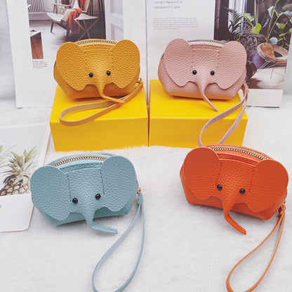 Thailand Elephant Bag Hot PU Coin Purse Japanese Bag Pendant Key Ring Creative Card Bag Lipstick Zipper Bag - image 3