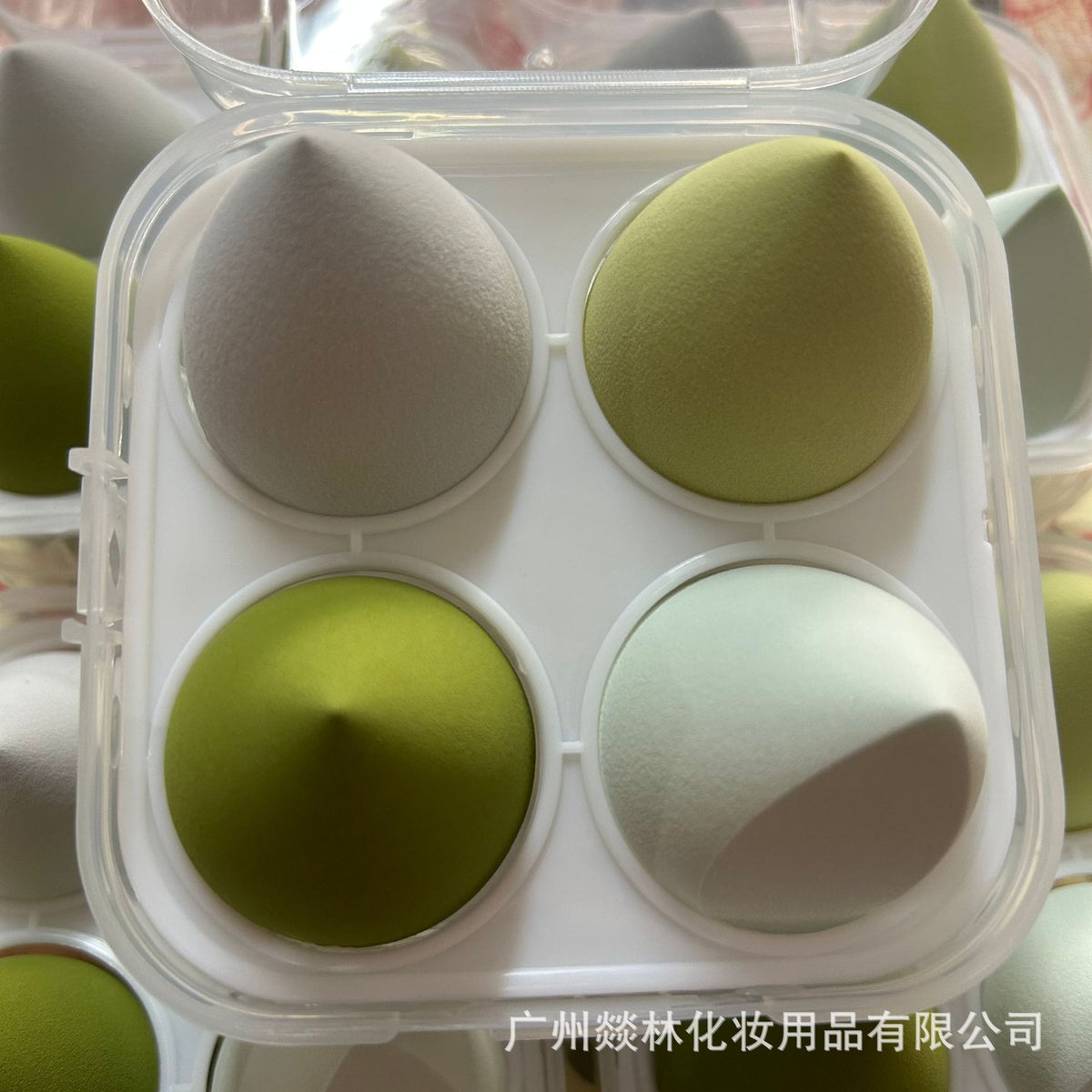 Boxed Beauty Egg Gradient Color-changing Matcha Color Four-piece Set of Cosmetic Egg - image 3