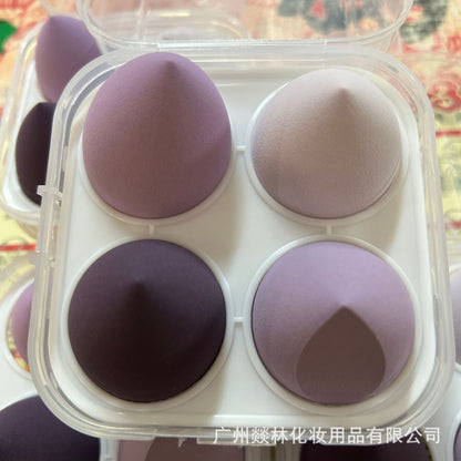 Boxed Beauty Egg Gradient Color-changing Matcha Color Four-piece Set of Cosmetic Egg - image 4