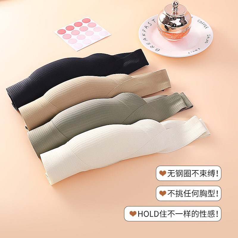 Seamless warm skin anti-gravity lifting mesh beauty back underwear women's wireless V-neck soft support breathable comfortable bra - image 4