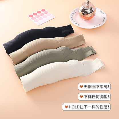 Seamless warm skin anti-gravity lifting mesh beauty back underwear women's wireless V-neck soft support breathable comfortable bra - image 4