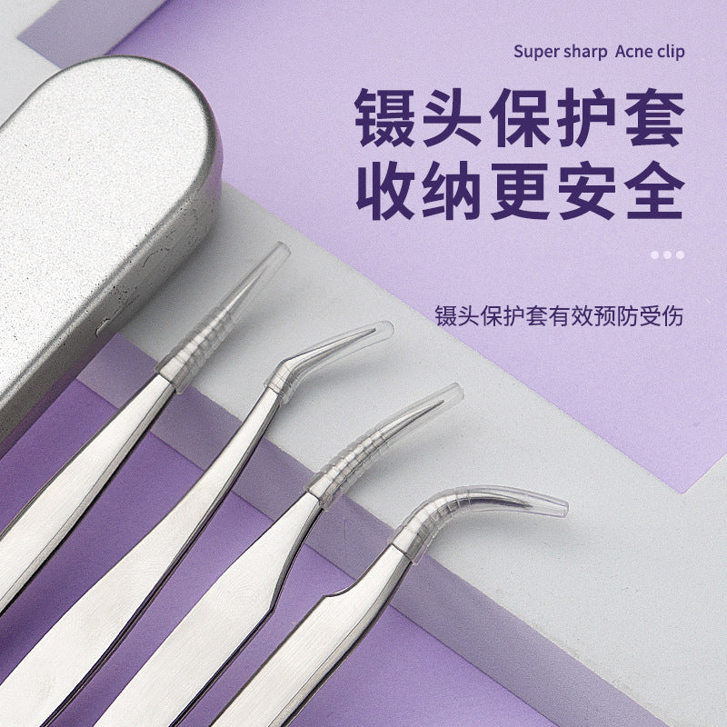 Grafting eyelash tweezers false eyelash tweezers eyelash tweezers flowering golden feather clip eyelash clip beauty tools wholesale - image 3