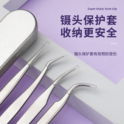 Grafting eyelash tweezers false eyelash tweezers eyelash tweezers flowering golden feather clip eyelash clip beauty tools wholesale - image 3