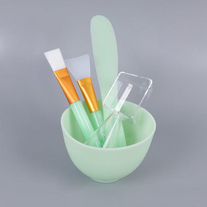 Silicone mask Bowl suit soft film bowl full set of homemade mask tools soft bowl medium large mask stick DIY - image 4