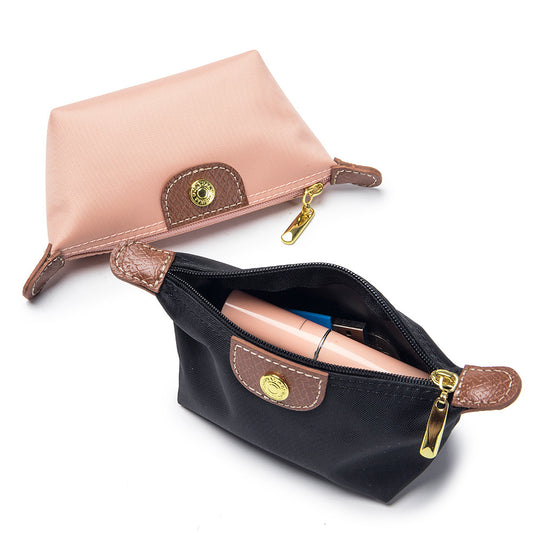 Mini exquisite coin purse lightweight fashion dumpling bag portable nylon cloth lipstick headset storage bag female ins style - image 1