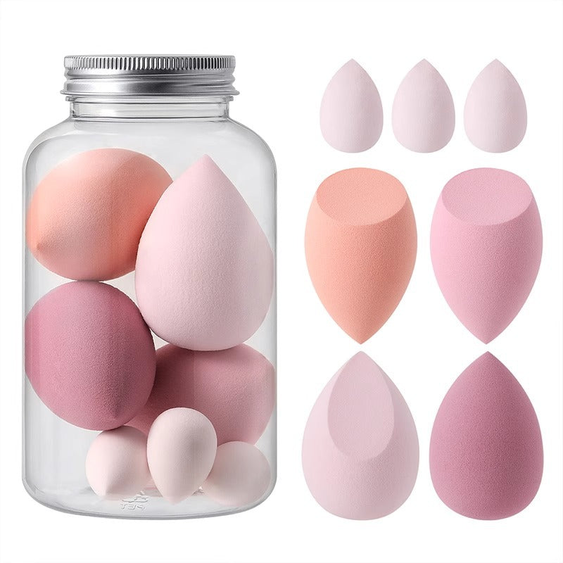 Drift Bottle Beauty Egg Set 4 Large + 3 Small 4 Large + 2 Small Drift Bottled Powder Puff Set Makeup Egg Makeup Egg - image 4
