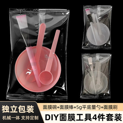 Beauty Salon Disposable Tools Mask Bowl Stick Spoon Brush Set DIY Mask Supplies Wholesale Individually Packaged Skin Care - image 1