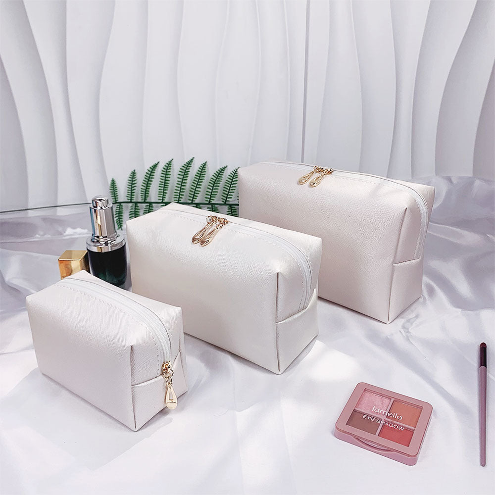 Cross-border Hot-selling Cosmetic Bag Storage Bag Portable Women's Trumpeter Mouth Red Envelope PU Large Capacity Waterproof Toiletry Bag - image 1