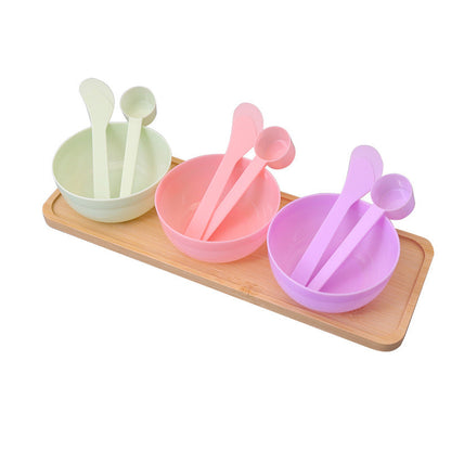 Wholesale DIY Facial Mask 3-Piece Set Plastic Bowl Mask Bowl Mixing Bowl Mixing Stick Spa 3 # Bowl Mask Application Tool - image 5