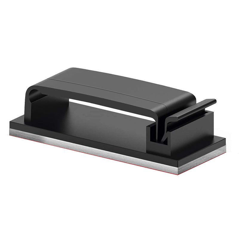Factory direct row plug storage cable fixed clip table nail-free self-adhesive portable network cable buckle winder - image 5