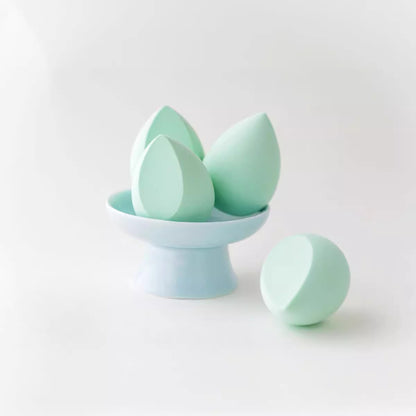 Factory Wholesale High-Quality Large Foreign Trade A-Grade Powder Puff Set, Non-Absorbent Water Drop-Shaped Olive-Cut Beauty Sponge - image 2