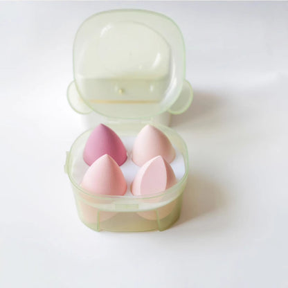 Factory Wholesale High-Quality Large Foreign Trade A-Grade Powder Puff Set, Non-Absorbent Water Drop-Shaped Olive-Cut Beauty Sponge - image 3