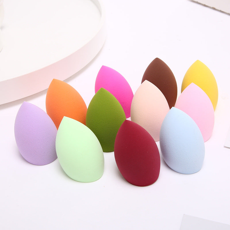 4*6 Jing A-Grade Non-Latex Powder Puff Water Drop Gourd Oblique Cut Powder Puff Face Wash Puff Makeup Cotton Beauty Egg Wet and Dry Use - image 1