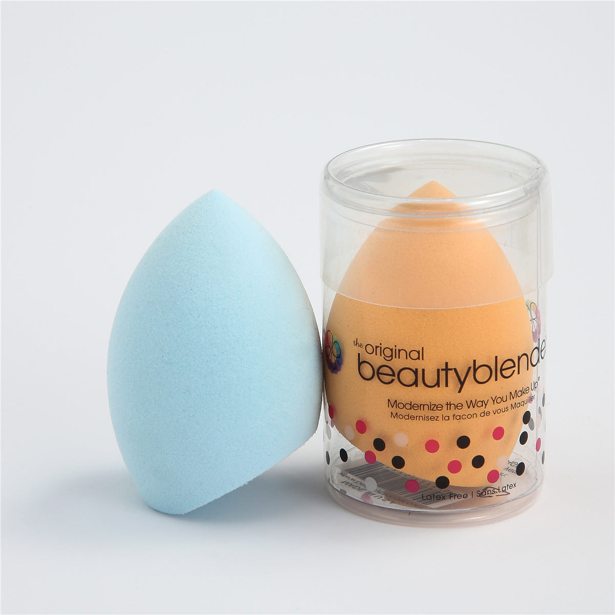 4*6 Jing A-Grade Non-Latex Powder Puff Water Drop Gourd Oblique Cut Powder Puff Face Wash Puff Makeup Cotton Beauty Egg Wet and Dry Use - image 2