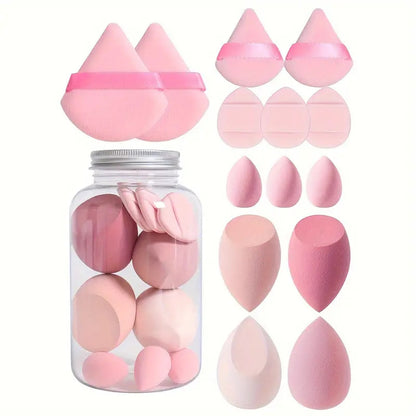 Cross-border Drifting Bottled Beauty Egg Super Soft Canned Sponge Powder Puff Dry and Wet Dual-use Color Makeup Egg Delicate No Powder - image 1