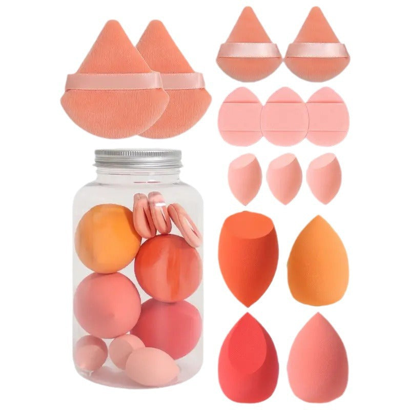 Cross-border Drifting Bottled Beauty Egg Super Soft Canned Sponge Powder Puff Dry and Wet Dual-use Color Makeup Egg Delicate No Powder - image 2
