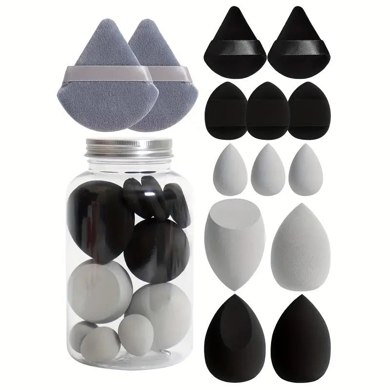 Cross-border Drifting Bottled Beauty Egg Super Soft Canned Sponge Powder Puff Dry and Wet Dual-use Color Makeup Egg Delicate No Powder - image 4