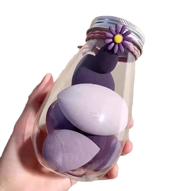 Cross-border Drifting Bottled Beauty Egg Super Soft Canned Sponge Powder Puff Dry and Wet Dual-use Color Makeup Egg Delicate No Powder - image 5